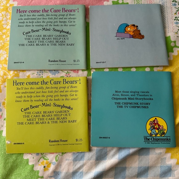 1980s Vintage Care Bears, Chipmunks, and Garfield Books - Picture 2 of 4